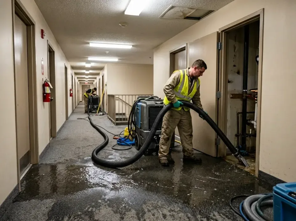 multi-unit-apartment-hallway-f-005 — frequently asked questions, Emergency Burst Pipe Water Extraction & Removal in West Wen…
